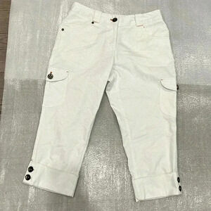 [4] Nike Golf Dri-Fit White Square Capri-  Women